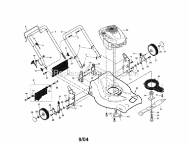 Page A Diagram and Parts List for 917378871  Craftsman Lawn Mower