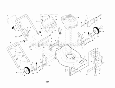 Page A Diagram and Parts List for 917378892  Craftsman Lawn Mower