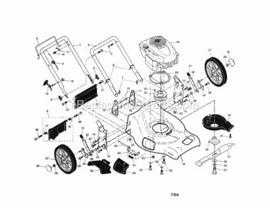 Page A Diagram and Parts List for 917378920  Craftsman Lawn Mower