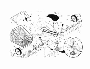 Page B Diagram and Parts List for 917378920  Craftsman Lawn Mower