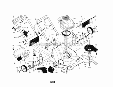 Page A Diagram and Parts List for 917378931  Craftsman Lawn Mower