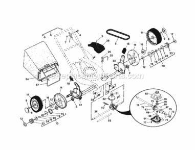 Page B Diagram and Parts List for 917378931  Craftsman Lawn Mower