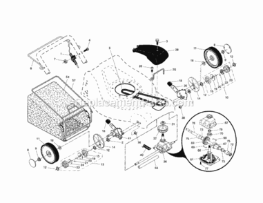 Page B Diagram and Parts List for 917378932  Craftsman Lawn Mower