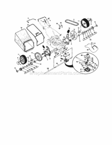 Page B Diagram and Parts List for 917378940  Craftsman Lawn Mower