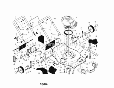 Page A Diagram and Parts List for 917378951  Craftsman Lawn Mower