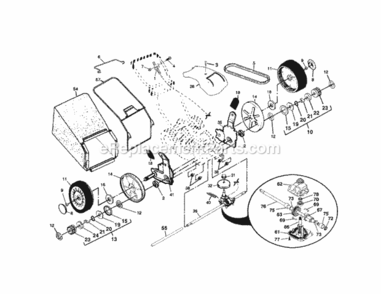 Page B Diagram and Parts List for 917378960  Craftsman Lawn Mower