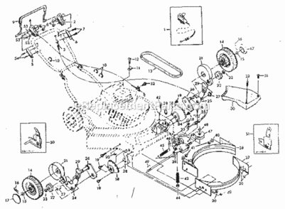 Page B Diagram and Parts List for 917379001  Craftsman Lawn Mower