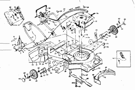 Page A Diagram and Parts List for 917379010  Craftsman Lawn Mower