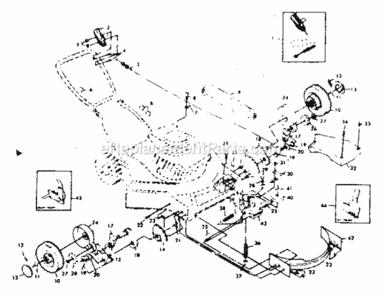 Page B Diagram and Parts List for 917379010  Craftsman Lawn Mower