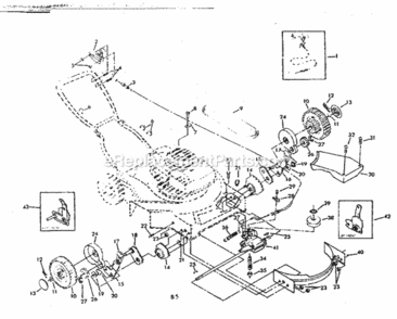Page B Diagram and Parts List for 917379020  Craftsman Lawn Mower