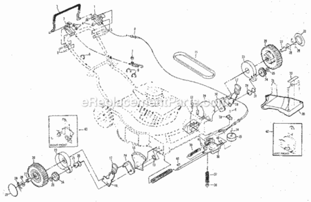 Page B Diagram and Parts List for 917379030  Craftsman Lawn Mower
