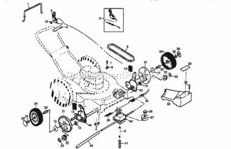 Page C Diagram and Parts List for 917379210  Craftsman Lawn Mower
