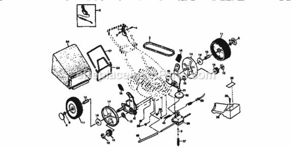 Page B Diagram and Parts List for 917379262  Craftsman Lawn Mower
