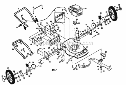 Page A Diagram and Parts List for 917379281  Craftsman Lawn Mower