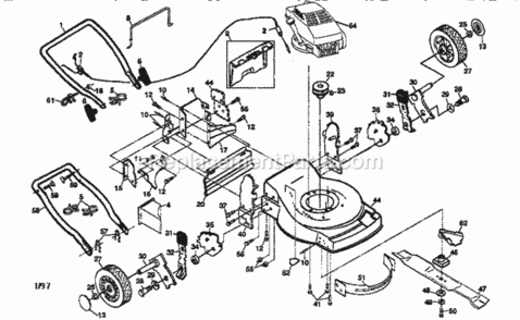 Page A Diagram and Parts List for 917379290  Craftsman Lawn Mower