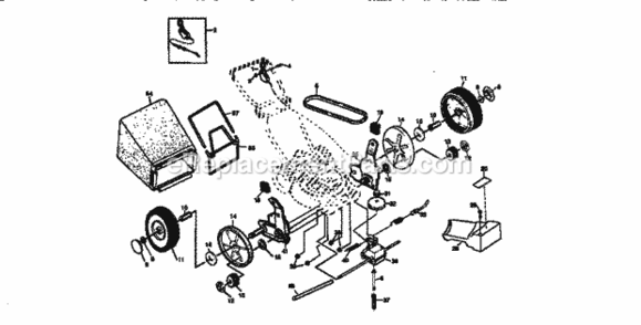 Page B Diagram and Parts List for 917379292  Craftsman Lawn Mower