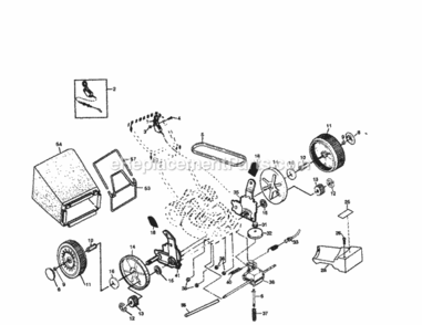 Page B Diagram and Parts List for 917379300  Craftsman Lawn Mower