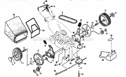 Page B Diagram and Parts List for 917379320  Craftsman Lawn Mower