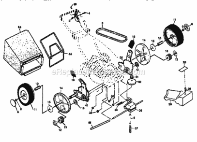 Page C Diagram and Parts List for 917379321  Craftsman Lawn Mower