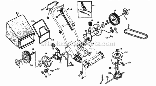 Page B Diagram and Parts List for 917379330  Craftsman Lawn Mower