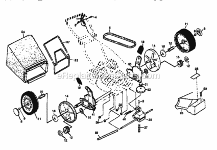 Page B Diagram and Parts List for 917379361  Craftsman Lawn Mower