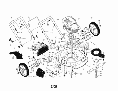 Page A Diagram and Parts List for 917379370  Craftsman Lawn Mower