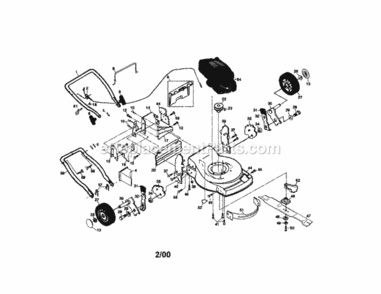 Page A Diagram and Parts List for 917379380  Craftsman Lawn Mower