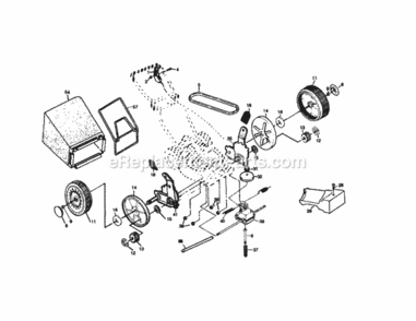 Page B Diagram and Parts List for 917379390  Craftsman Lawn Mower