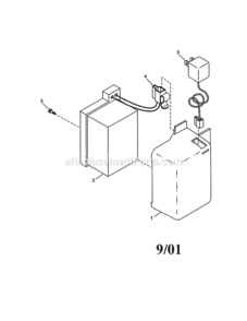 Page A Diagram and Parts List for 917379401  Craftsman Lawn Mower