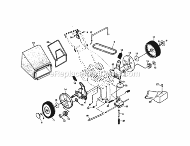 Page C Diagram and Parts List for 917379401  Craftsman Lawn Mower