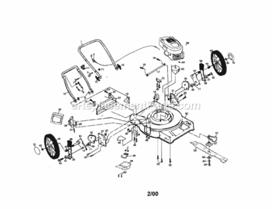 Page A Diagram and Parts List for 917379420  Craftsman Lawn Mower