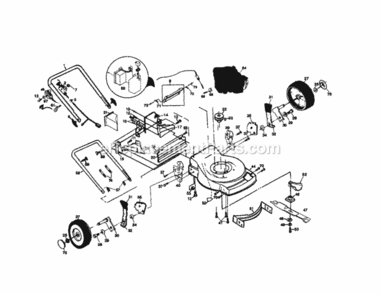 Page C Diagram and Parts List for 917379450  Craftsman Lawn Mower