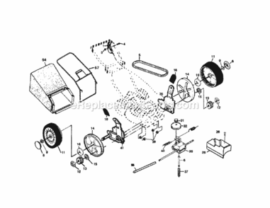 Page B Diagram and Parts List for 917379500  Craftsman Lawn Mower