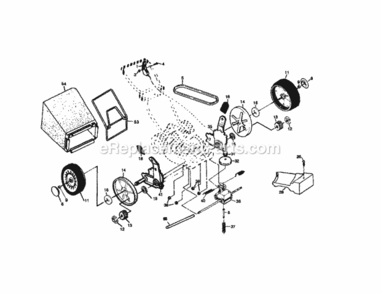 Page B Diagram and Parts List for 917379540  Craftsman Lawn Mower