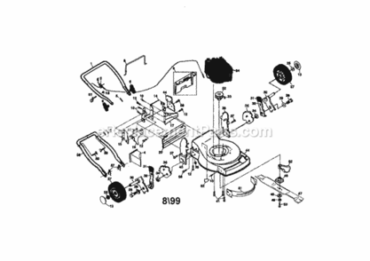 Page A Diagram and Parts List for 917379580  Craftsman Lawn Mower