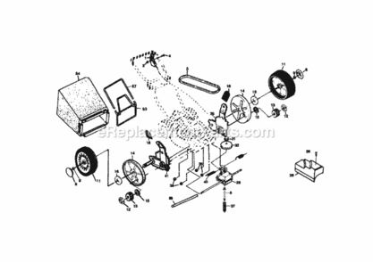 Page B Diagram and Parts List for 917379580  Craftsman Lawn Mower
