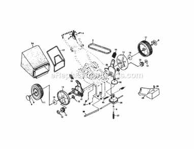 Page B Diagram and Parts List for 917379690  Craftsman Lawn Mower