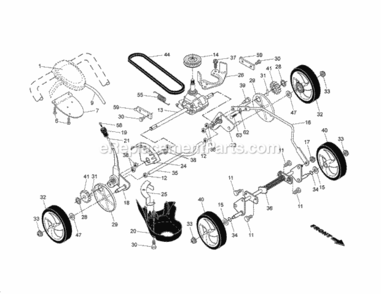 Page B Diagram and Parts List for 917379700  Craftsman Lawn Mower