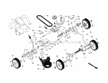 Page B Diagram and Parts List for 917379701  Craftsman Lawn Mower