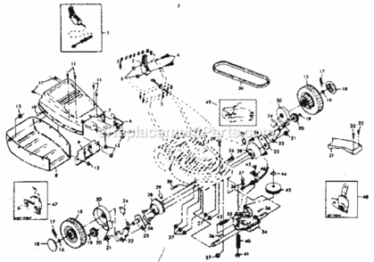 Page B Diagram and Parts List for 917379991  Craftsman Lawn Mower