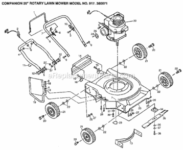 Part Location Diagram of 103251X Craftsman Deflector