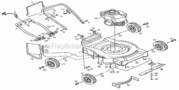 Page A Diagram and Parts List for 917380073  Craftsman Lawn Mower