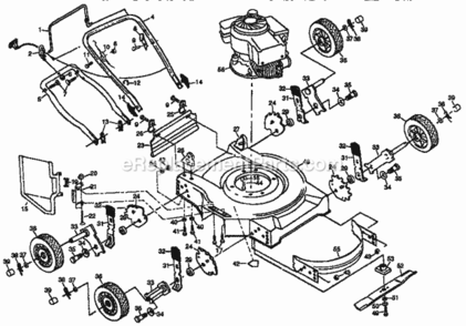 Page A Diagram and Parts List for 917380092  Craftsman Lawn Mower