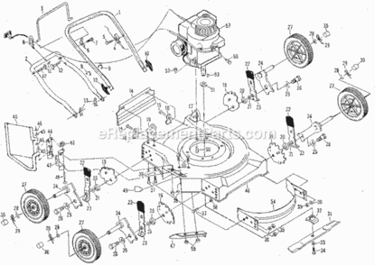 Page A Diagram and Parts List for 917380130  Craftsman Lawn Mower