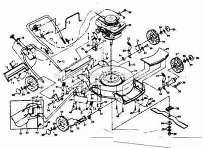 Page A Diagram and Parts List for 917380201  Craftsman Lawn Mower