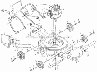 Page A Diagram and Parts List for 917380280  Craftsman Lawn Mower