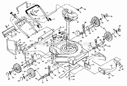 Page A Diagram and Parts List for 917380302  Craftsman Lawn Mower