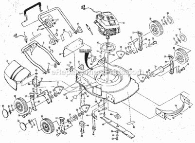 Page A Diagram and Parts List for 917380330  Craftsman Lawn Mower