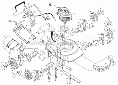 Page A Diagram and Parts List for 917380331  Craftsman Lawn Mower