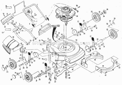 Page A Diagram and Parts List for 917380351  Craftsman Lawn Mower